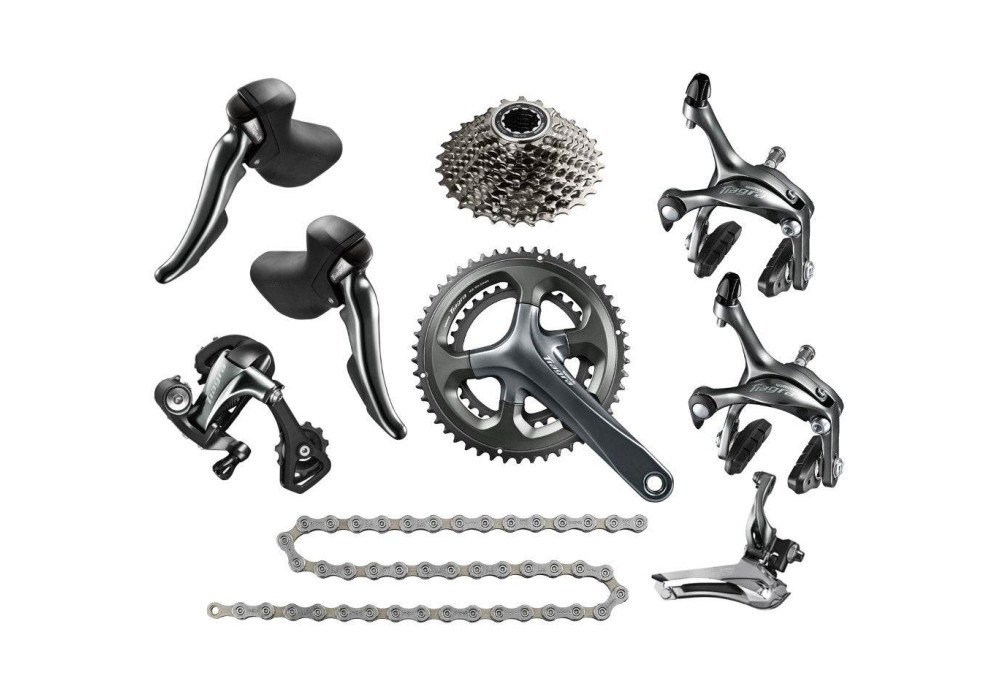 Shimano Tiagra R4700 Rim Brake Road Groupset - 50/34 11/32